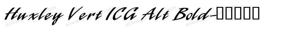 Huxley Vert ICG Alt Bold字体转换